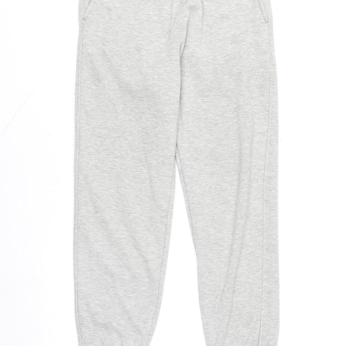 Uniqlo Men’s Grey HEATTECH Fleece-Lined Jogger Trousers Size M