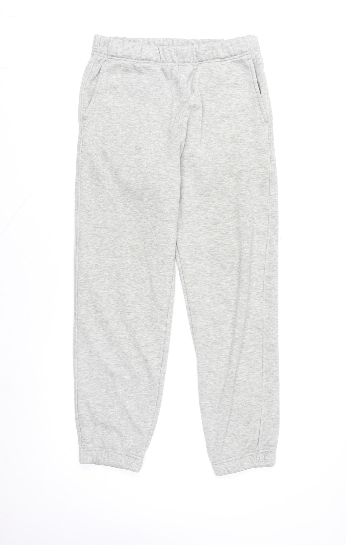 Uniqlo Men’s Grey HEATTECH Fleece-Lined Jogger Trousers Size M