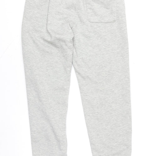 Uniqlo Men’s Grey HEATTECH Fleece-Lined Jogger Trousers Size M