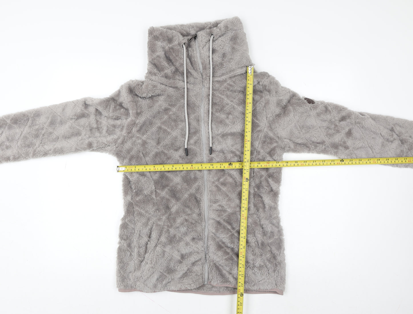 9th Avenue Women's Grey Fleece Full Zip Jacket Size S