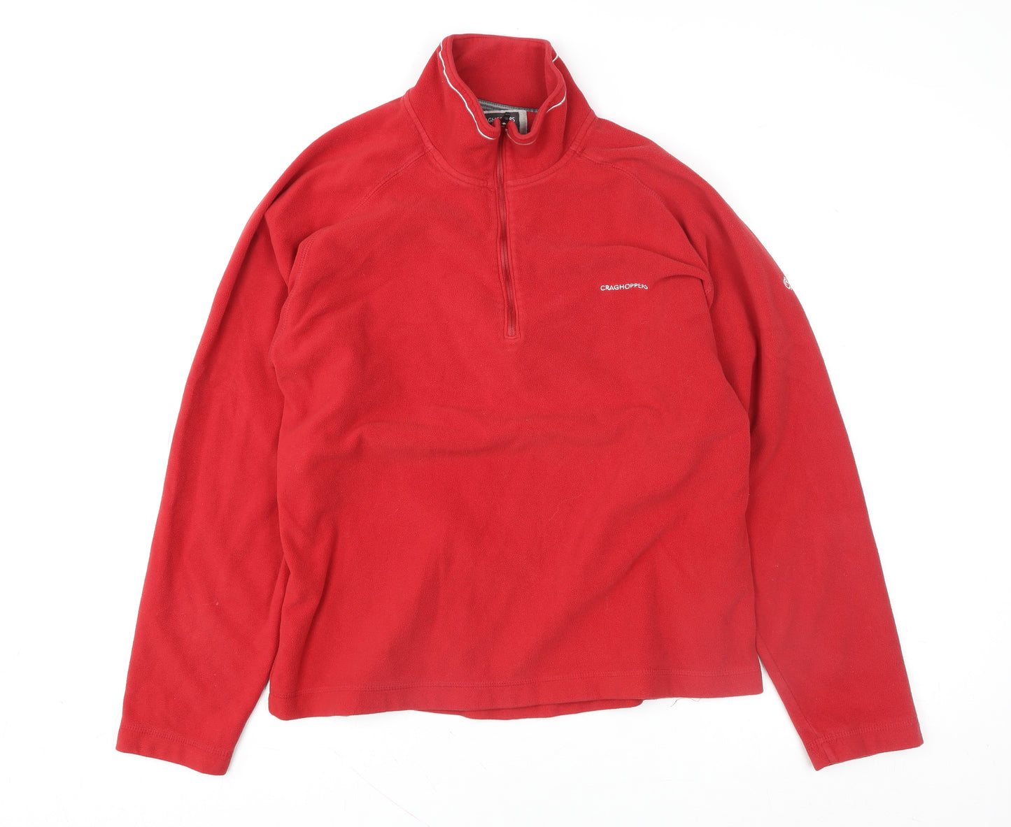 Craghoppers Men's Red Fleece 1/2 Zip Pullover Sweatshirt Size M