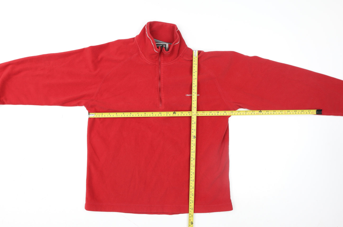 Craghoppers Men's Red Fleece 1/2 Zip Pullover Sweatshirt Size M
