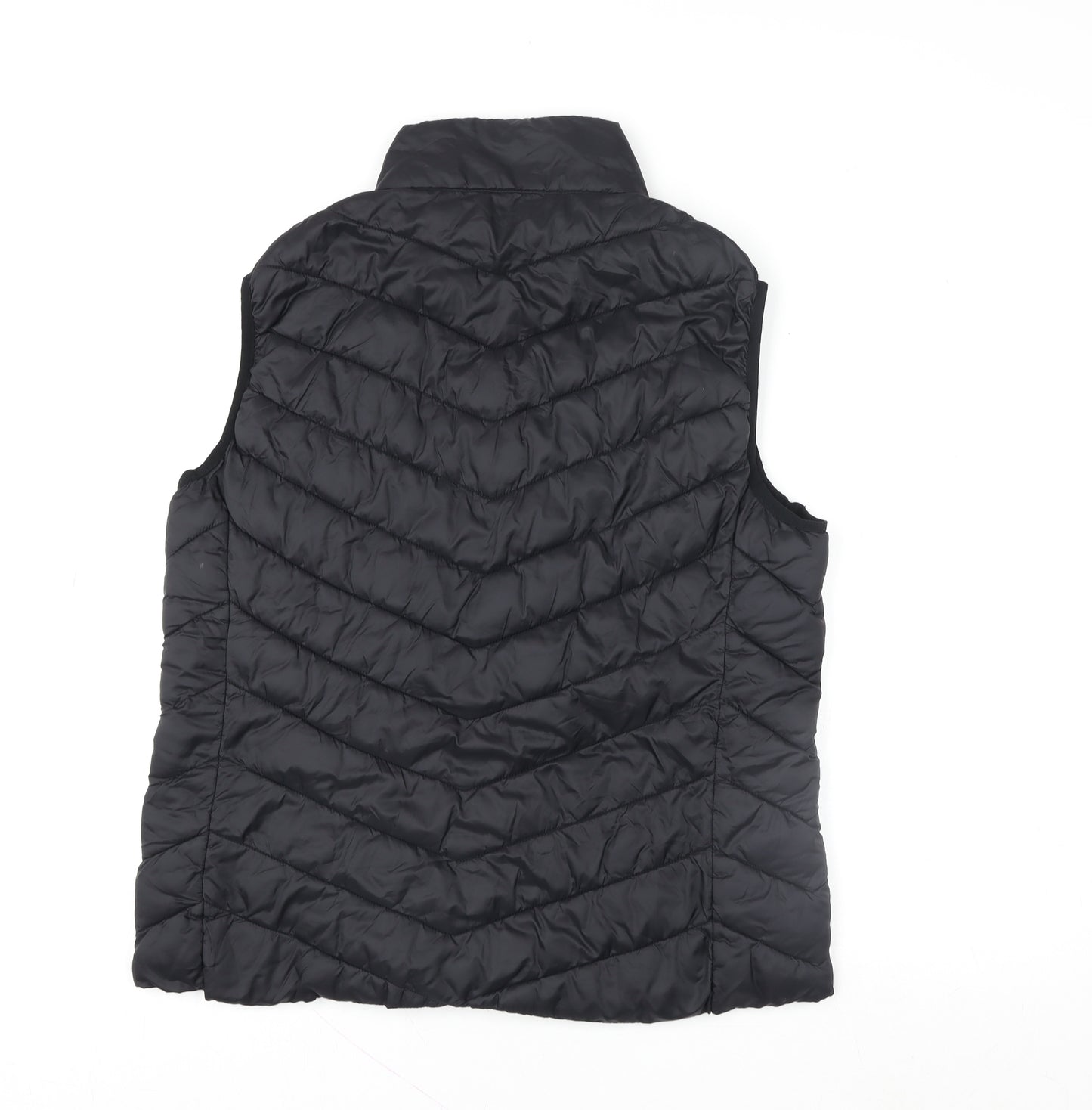 Primark Men's Black Padded Puffer Waistcoat L Lightweight Zip Gilet