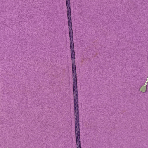 Regatta Womens Purple Fleece Jacket Size 12 Full Zip Outdoor Coat