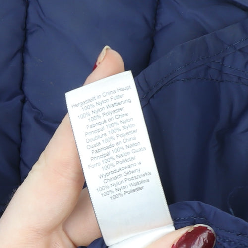 Next Boys Red Hooded Puffer Gilet 8 Years Quilted Nylon Waistcoat