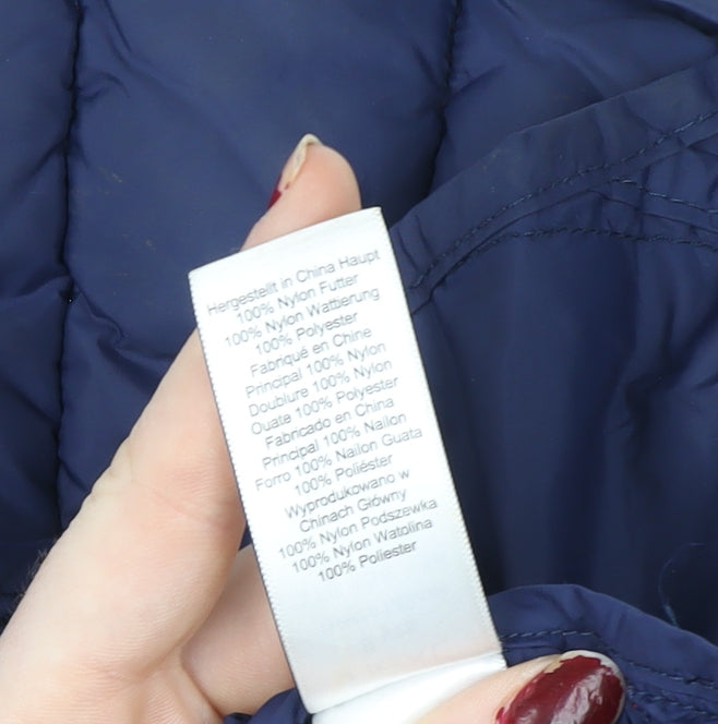 Next Boys Red Hooded Puffer Gilet 8 Years Quilted Nylon Waistcoat