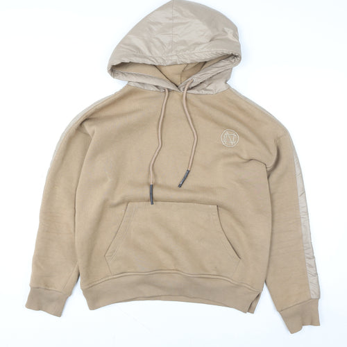 NewColor Womens Beige Hoodie Size 8 Pullover Hooded Sweatshirt