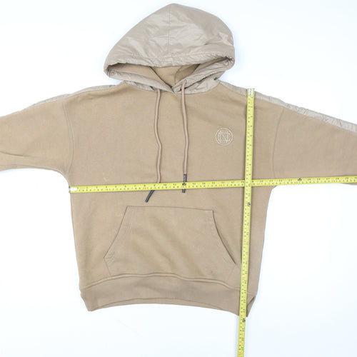 NewColor Womens Beige Hoodie Size 8 Pullover Hooded Sweatshirt