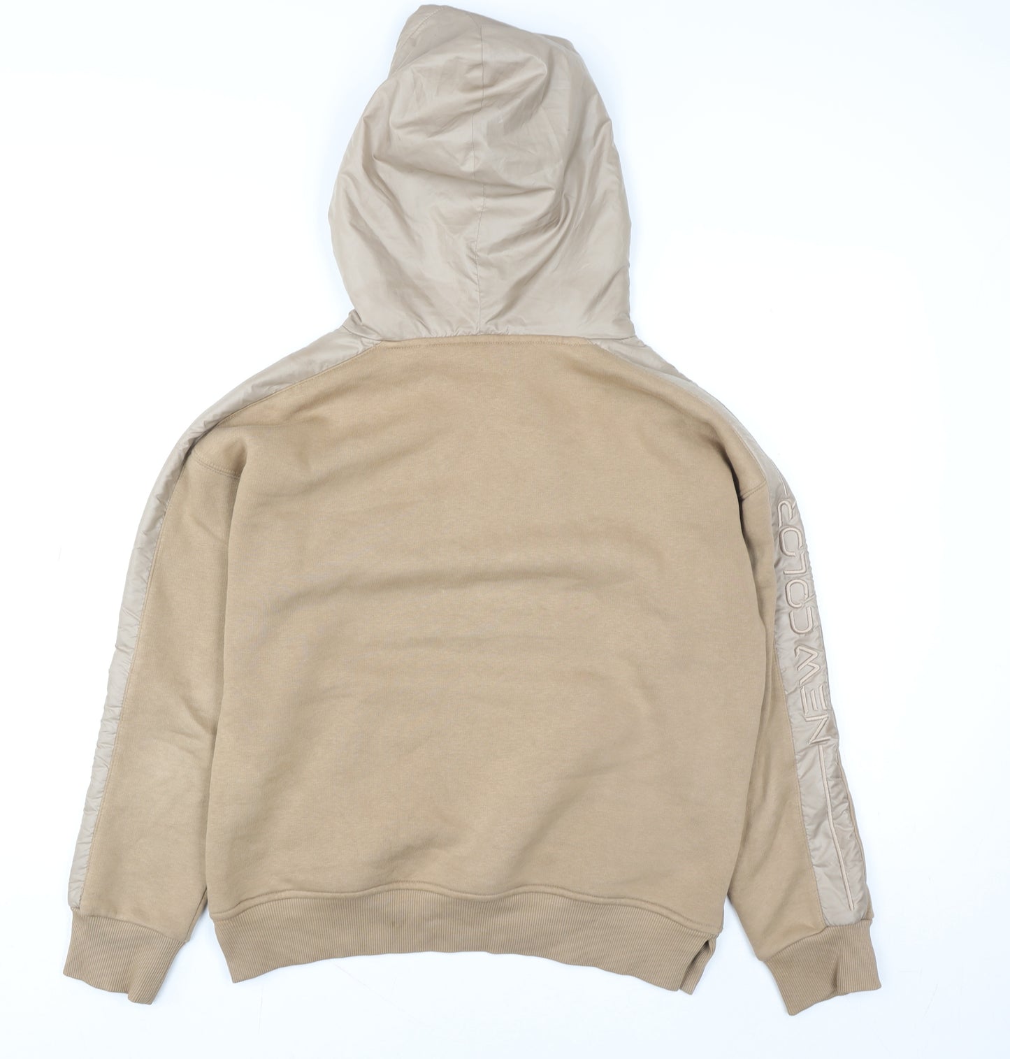 NewColor Womens Beige Hoodie Size 8 Pullover Hooded Sweatshirt