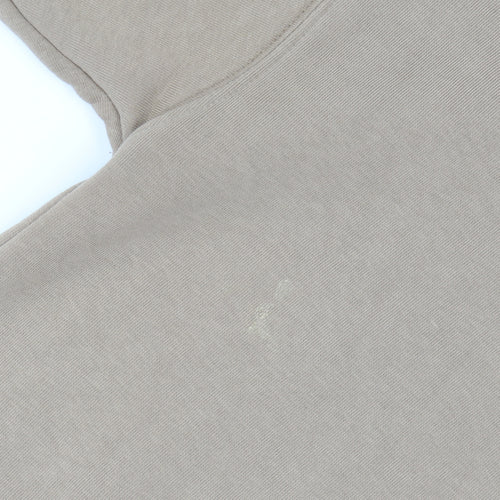 NewColor Womens Beige Hoodie Size 8 Pullover Hooded Sweatshirt