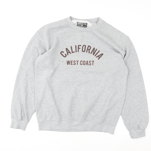 PrettyLittleThing Women’s Grey California Pullover Sweatshirt Size S