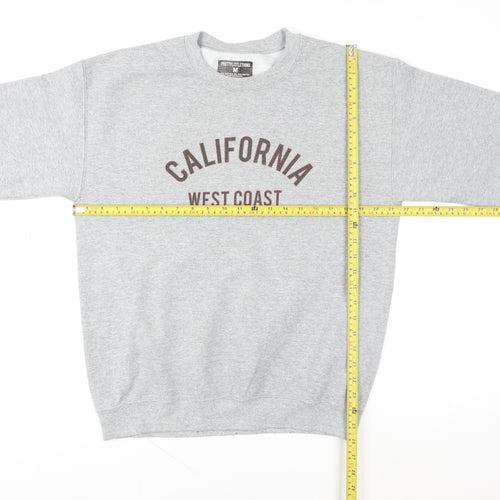 PrettyLittleThing Women’s Grey California Pullover Sweatshirt Size S