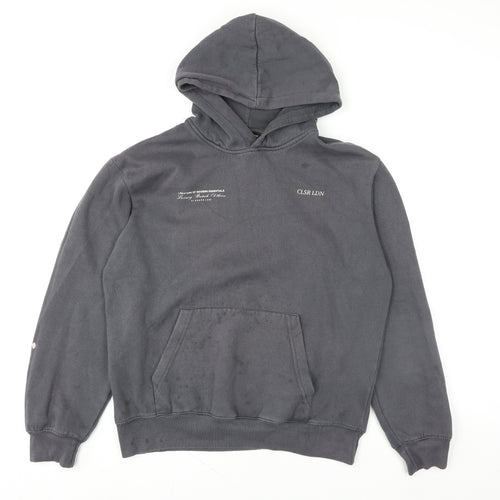 Closure LDN Women’s Grey Pullover Hoodie Size M Cotton Blend