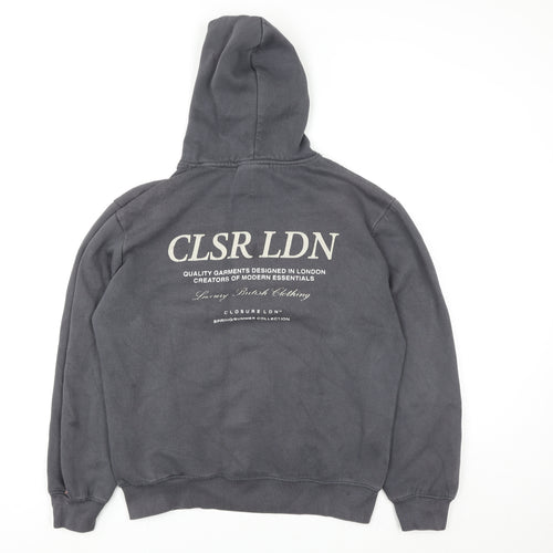 Closure LDN Women’s Grey Pullover Hoodie Size M Cotton Blend