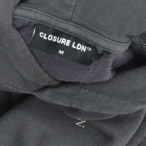 Closure LDN Women’s Grey Pullover Hoodie Size M Cotton Blend