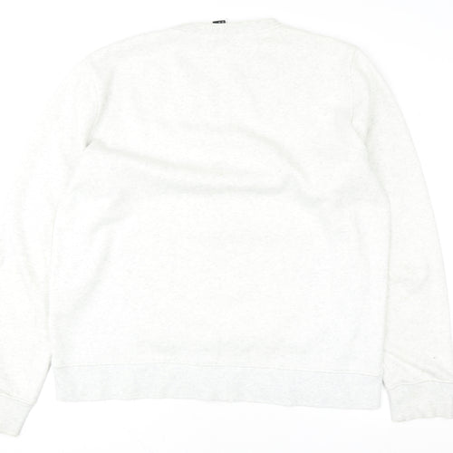 H&M Womens Grey XL Sweatshirt - Graphic Print Crew Neck Casual