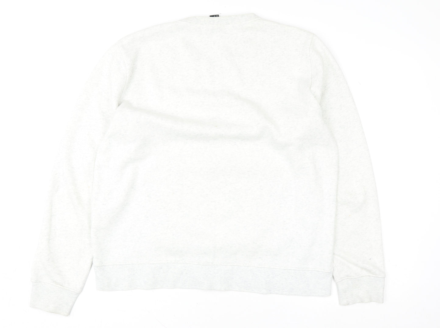 H&M Womens Grey XL Sweatshirt - Graphic Print Crew Neck Casual