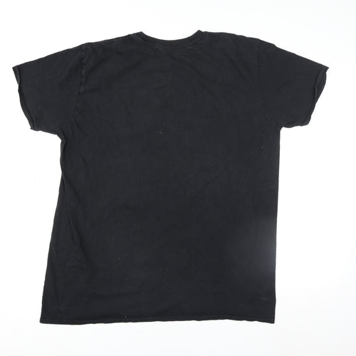 My Hero Academia Mens Black Large Anime Graphic Crew Neck T-Shirt