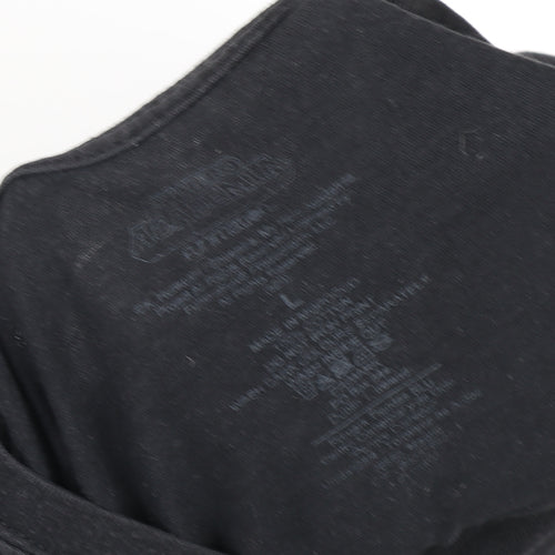 My Hero Academia Mens Black Large Anime Graphic Crew Neck T-Shirt