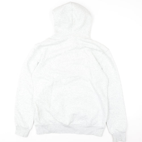 H&M Women’s Grey Hooded Pullover Sweatshirt Size S Cotton Blend