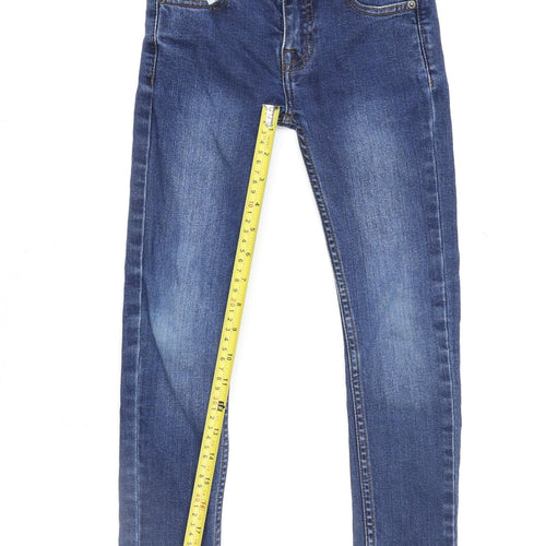 Ben Sherman Girls Blue Skinny Jeans 6 Years Adjustable Waist Denim