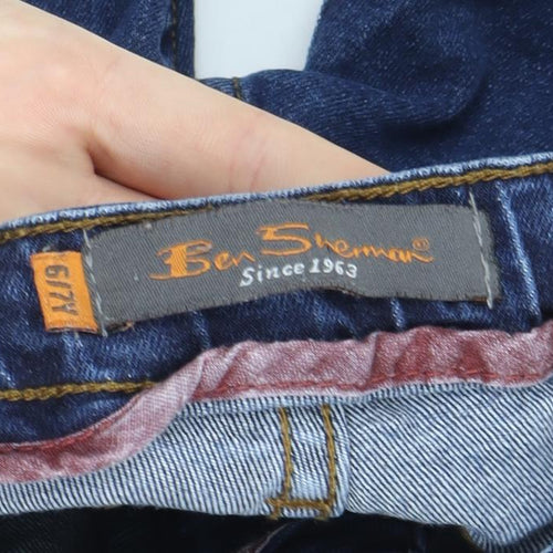 Ben Sherman Girls Blue Skinny Jeans 6 Years Adjustable Waist Denim