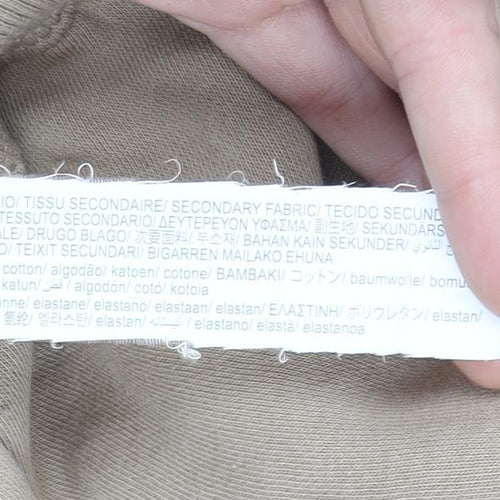 ZARA Girls Beige Pullover Hoodie 8-9 Years Hooded Fleece Lined Sweatshirt