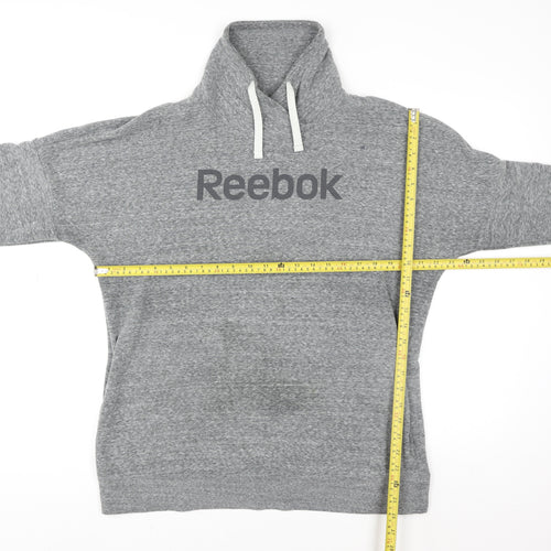 Reebok Mens Grey XL High Neck Pullover Sweatshirt