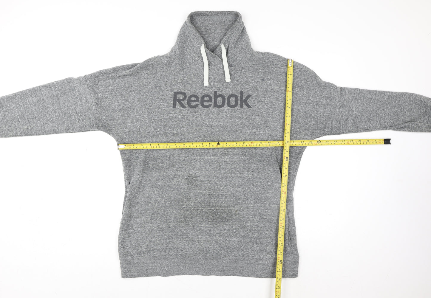 Reebok Mens Grey XL High Neck Pullover Sweatshirt