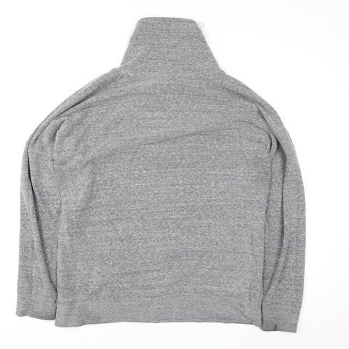 Reebok Mens Grey XL High Neck Pullover Sweatshirt