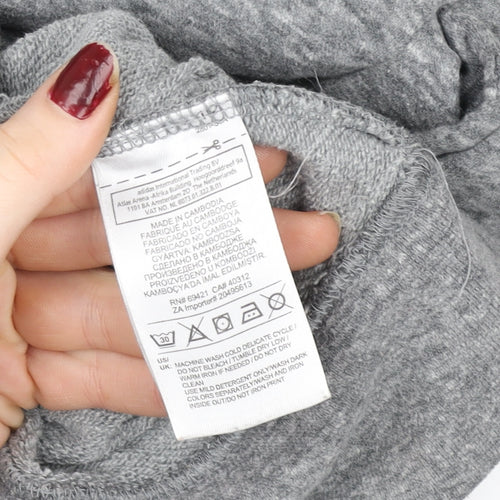 Reebok Mens Grey XL High Neck Pullover Sweatshirt