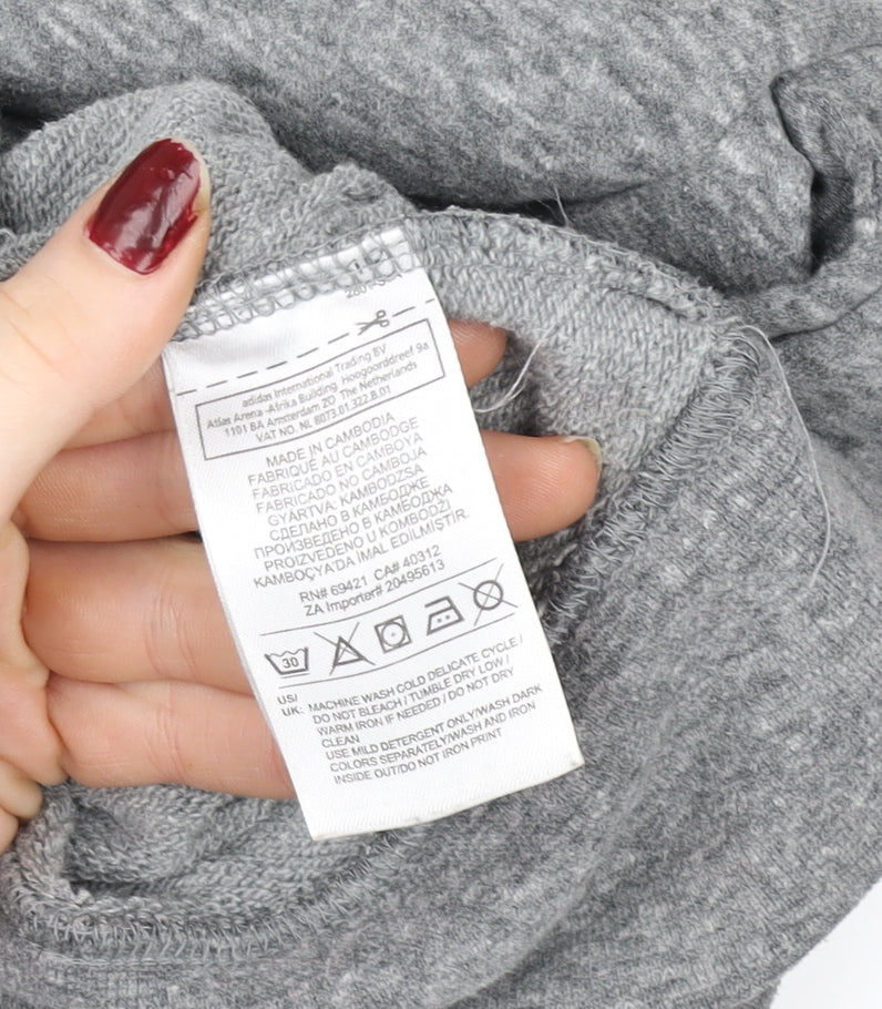 Reebok Mens Grey XL High Neck Pullover Sweatshirt