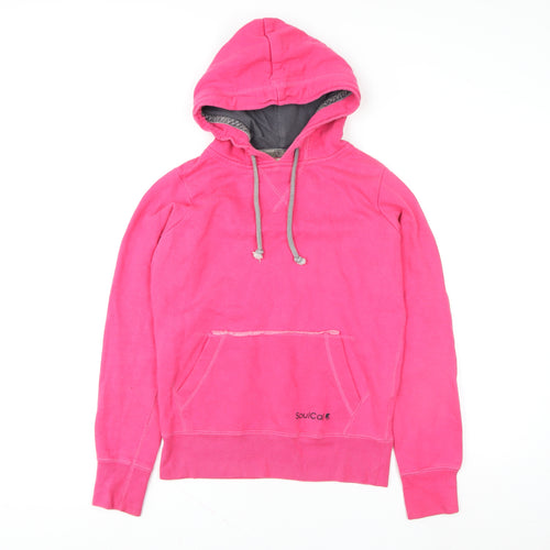 SoulCal Womens Pink Pullover Hoodie Size 8 Cotton Blend Casual