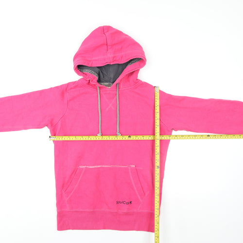 SoulCal Womens Pink Pullover Hoodie Size 8 Cotton Blend Casual