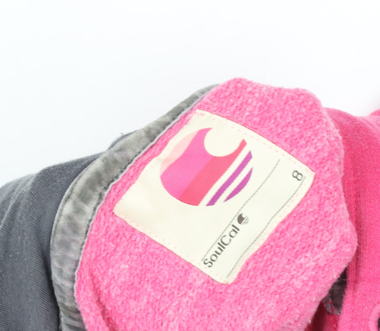 SoulCal Womens Pink Pullover Hoodie Size 8 Cotton Blend Casual