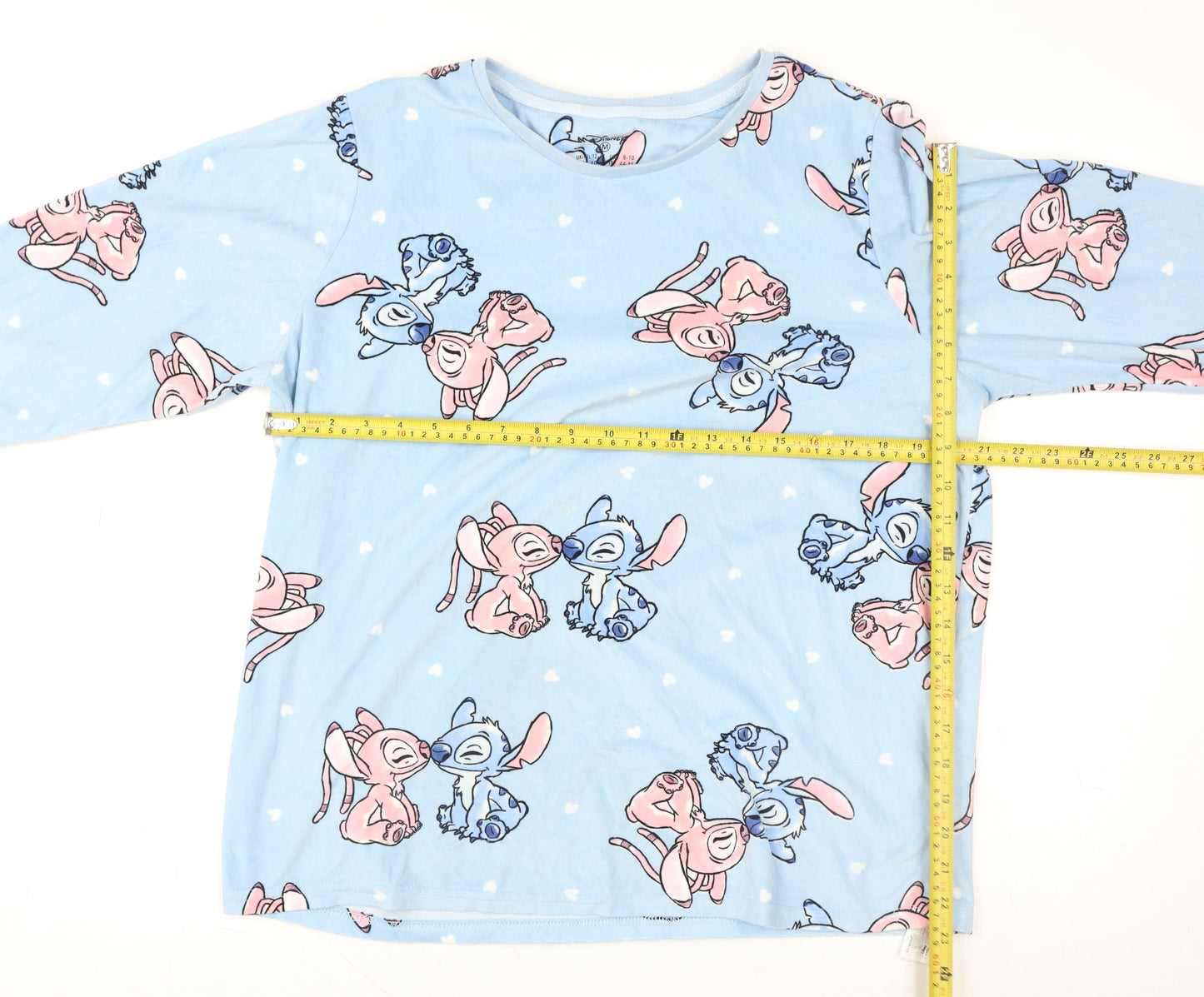 Disney Women’s Blue Stitch Long Sleeve Nightshirt Size 12