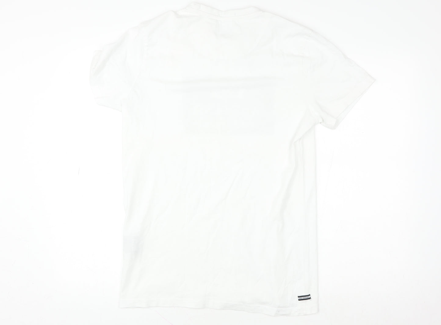 Weekend Offender Men's White Cotton Graphic Logo T-Shirt M