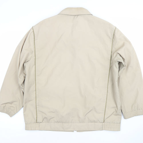 Fortress Men's Beige L Basic Zip-Up Work Jacket 44in