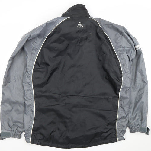 Azzurri Sport Men’s Black Mid-Length Lightweight Zip Jacket M