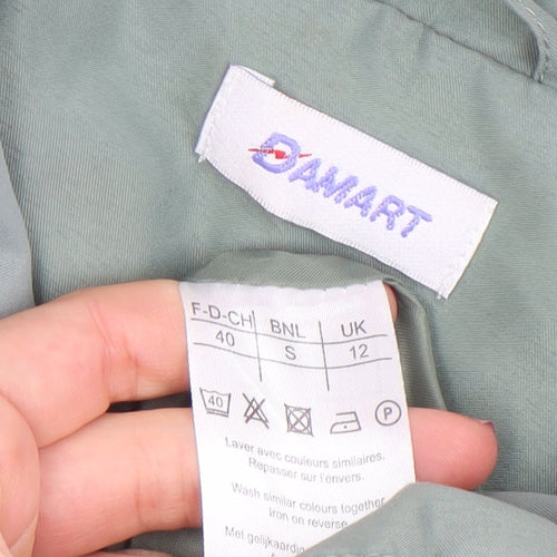 Damart Women Green Quilted Mid-Length Jacket Size 12