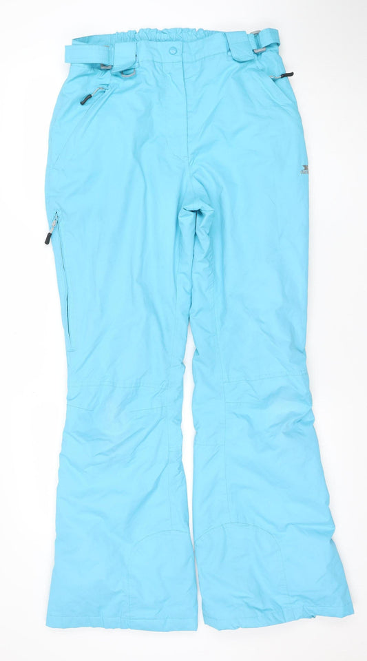 Trespass Womens Blue Waterproof Snow Pants M Waterproof Windproof Taped Seams