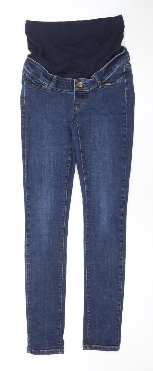 Seraphine Women's Blue Maternity Skinny Jeans Size 10 UK Stretch Denim