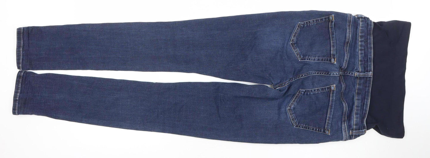 Seraphine Women's Blue Maternity Skinny Jeans Size 10 UK Stretch Denim