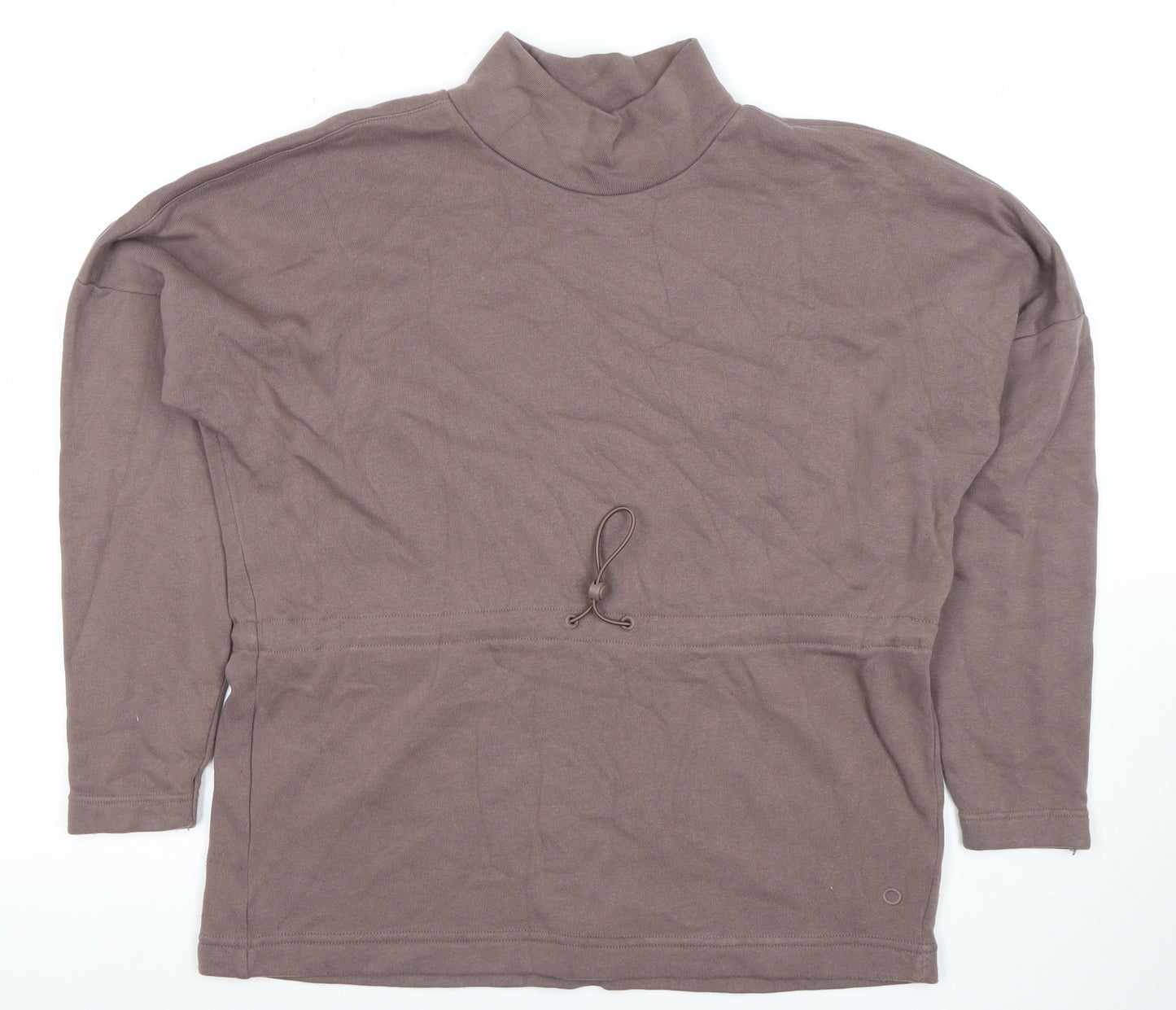 Marks and Spencer Women Brown Size 10 Cotton Blend Pullover Sweatshirt