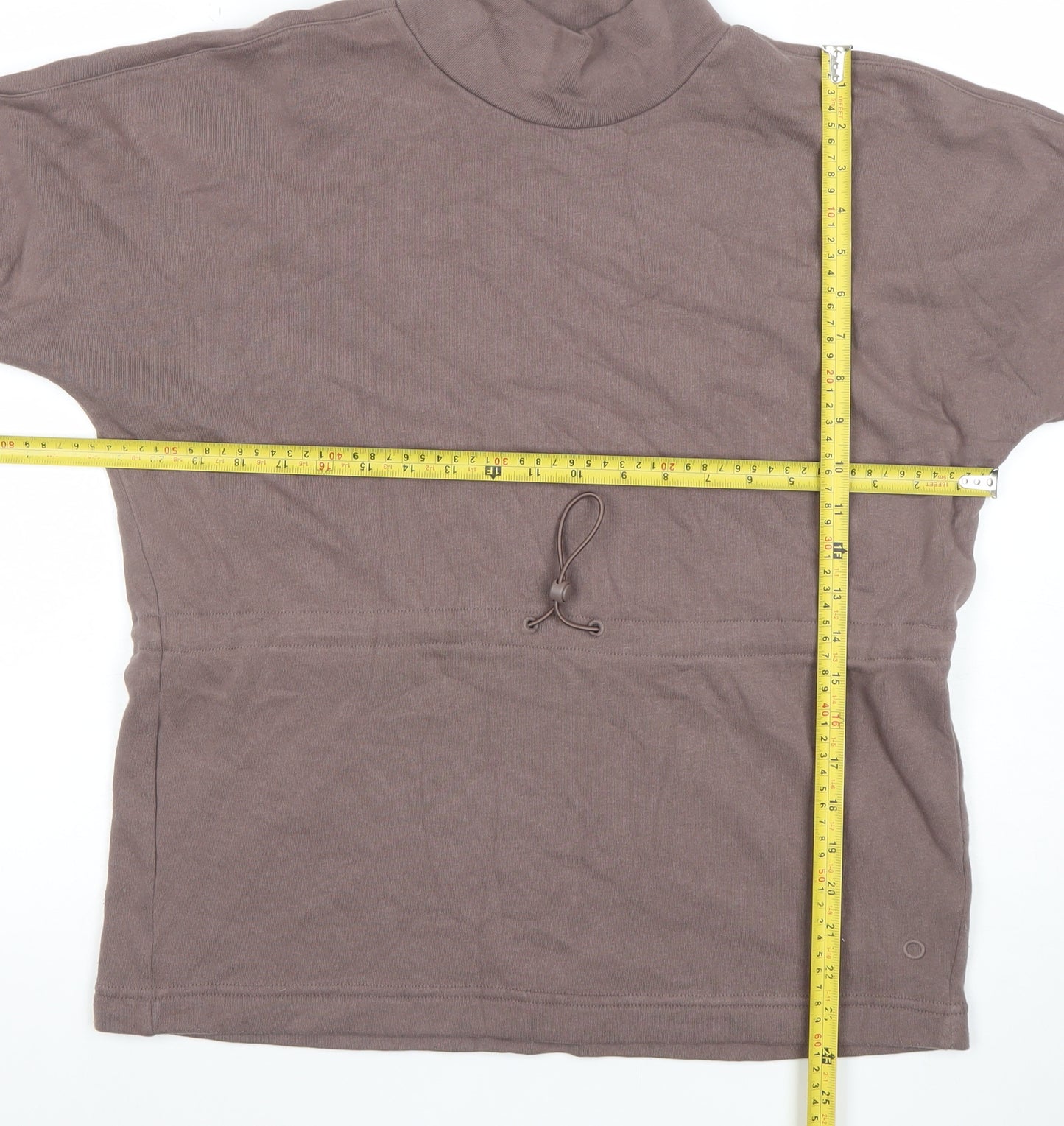 Marks and Spencer Women Brown Size 10 Cotton Blend Pullover Sweatshirt