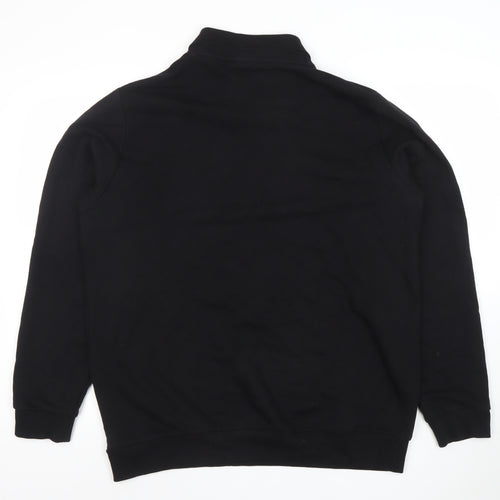 Lyle & Scott Men's Black Long Sleeve Polo Shirt Size L