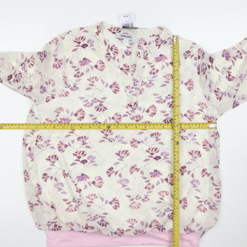 Gerard Womens Multicoloured Floral Tunic Blouse Size 14