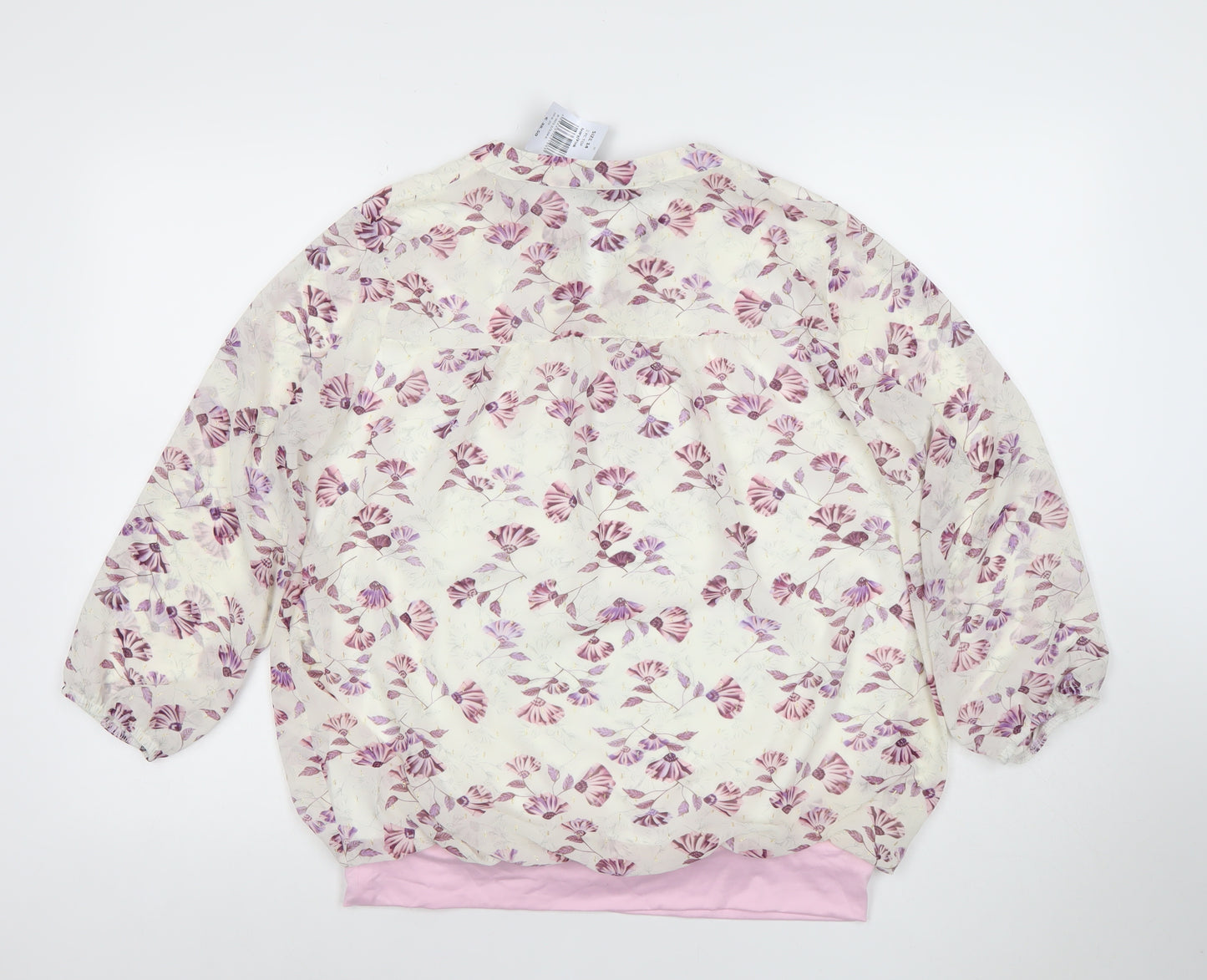 Gerard Womens Multicoloured Floral Tunic Blouse Size 14