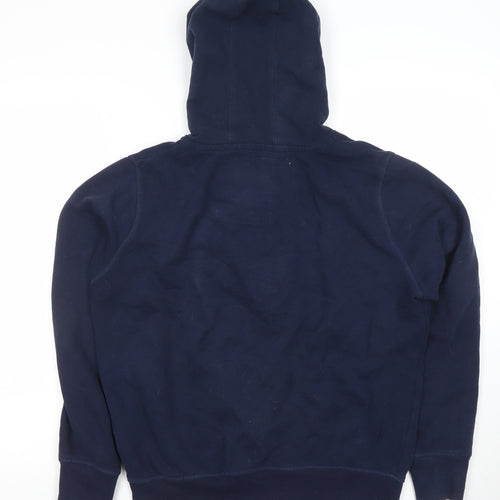 TVOE Men's Blue Full Zip Hoodie S 46 Brooklyn Athletics Graphic