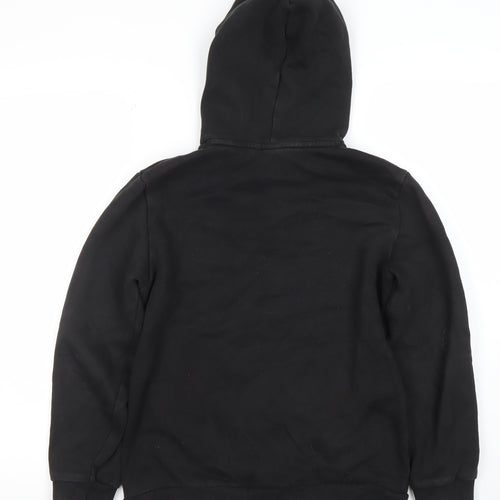 Puma Boys Black Pullover Hoodie Size 13-14 Years Cotton Blend
